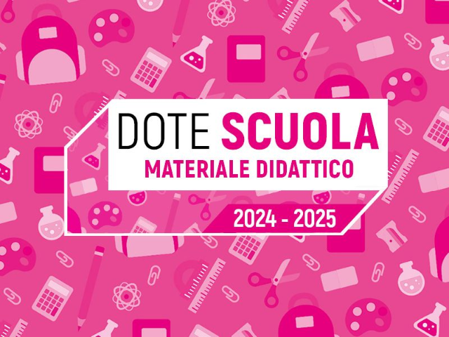 Dote Scuola 2024/2025 - Materiale didattico 