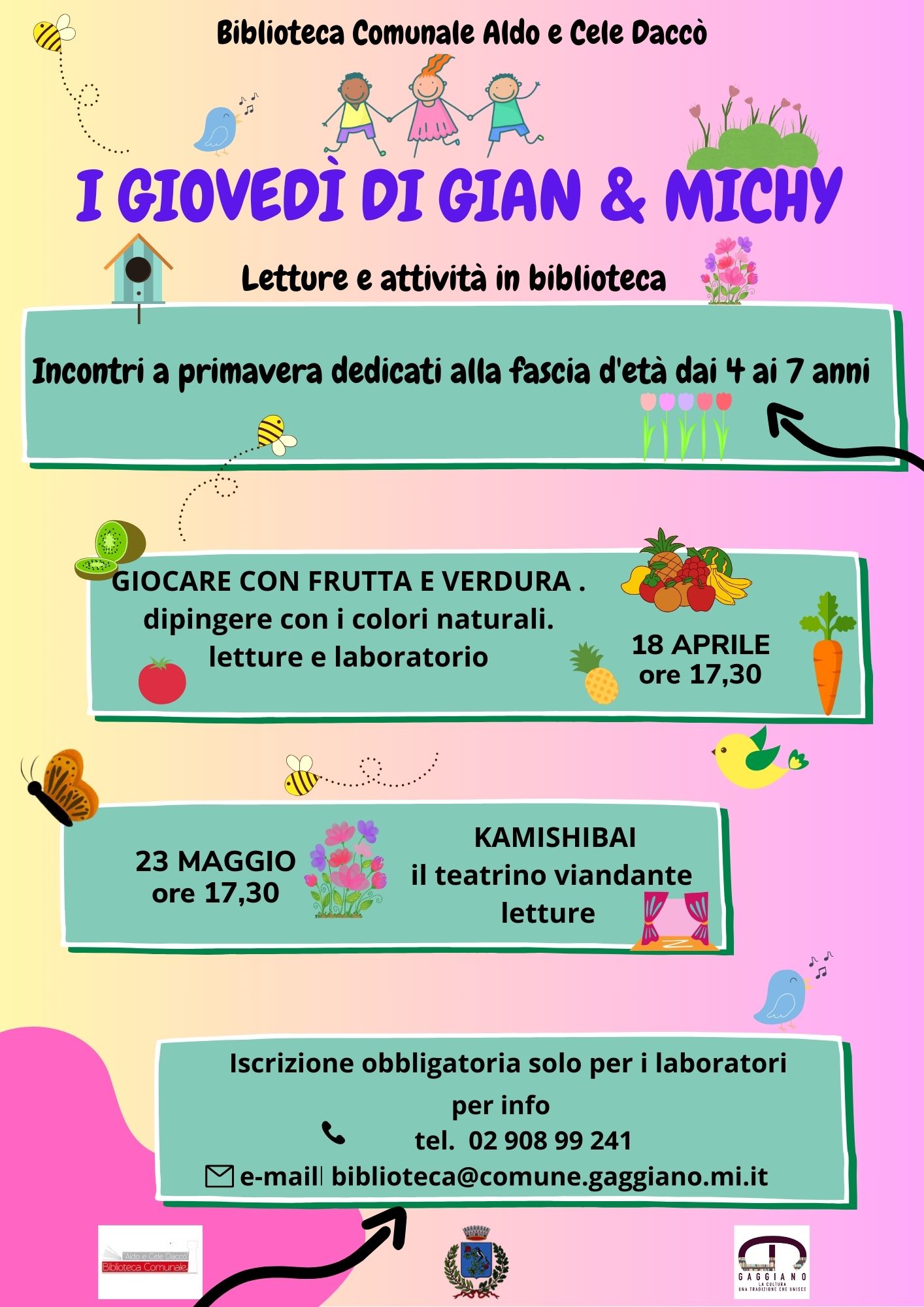 I giovedì di Gian & Michy - Letture ed attività in biblioteca