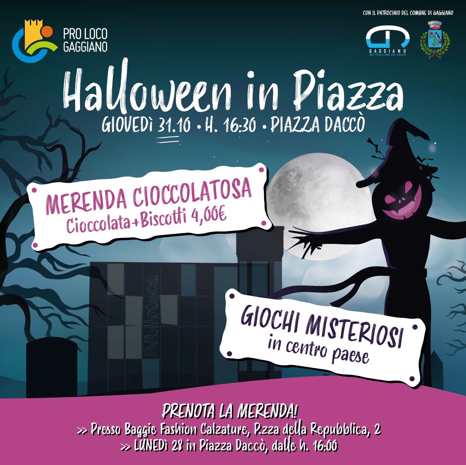 Halloween in piazza - 31 ottobre