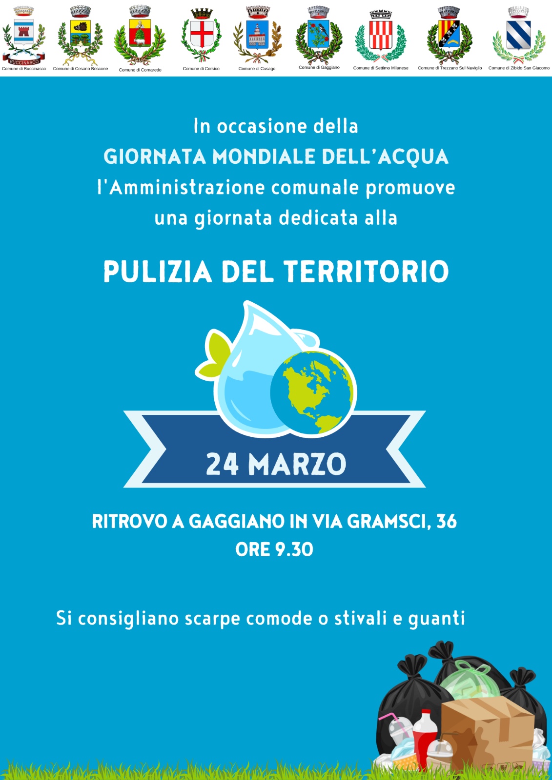 Puliamo il territorio - Domenica 24 marzo 2024 ore 9.30