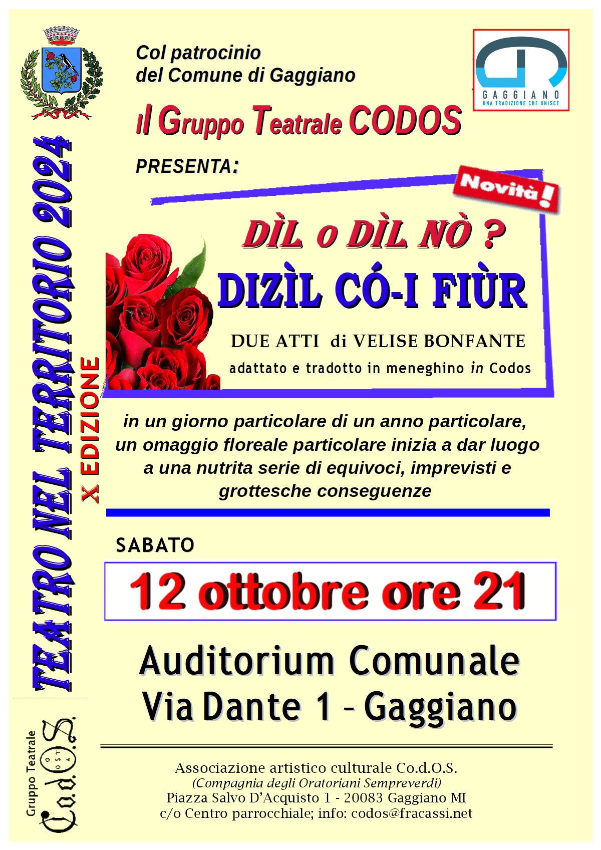 Dìl o Dìl nò? DizìL Có- I Fiùr - 12 ottobre