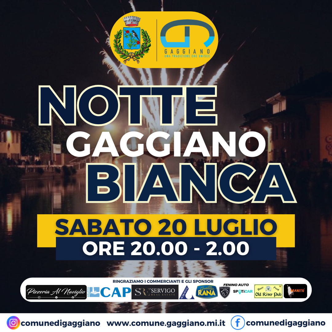 Notte Bianca - 20 Luglio 2024 