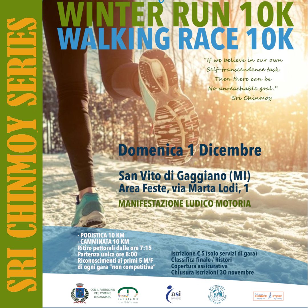 Winter RUN 10 K - Walking Race 10 K 